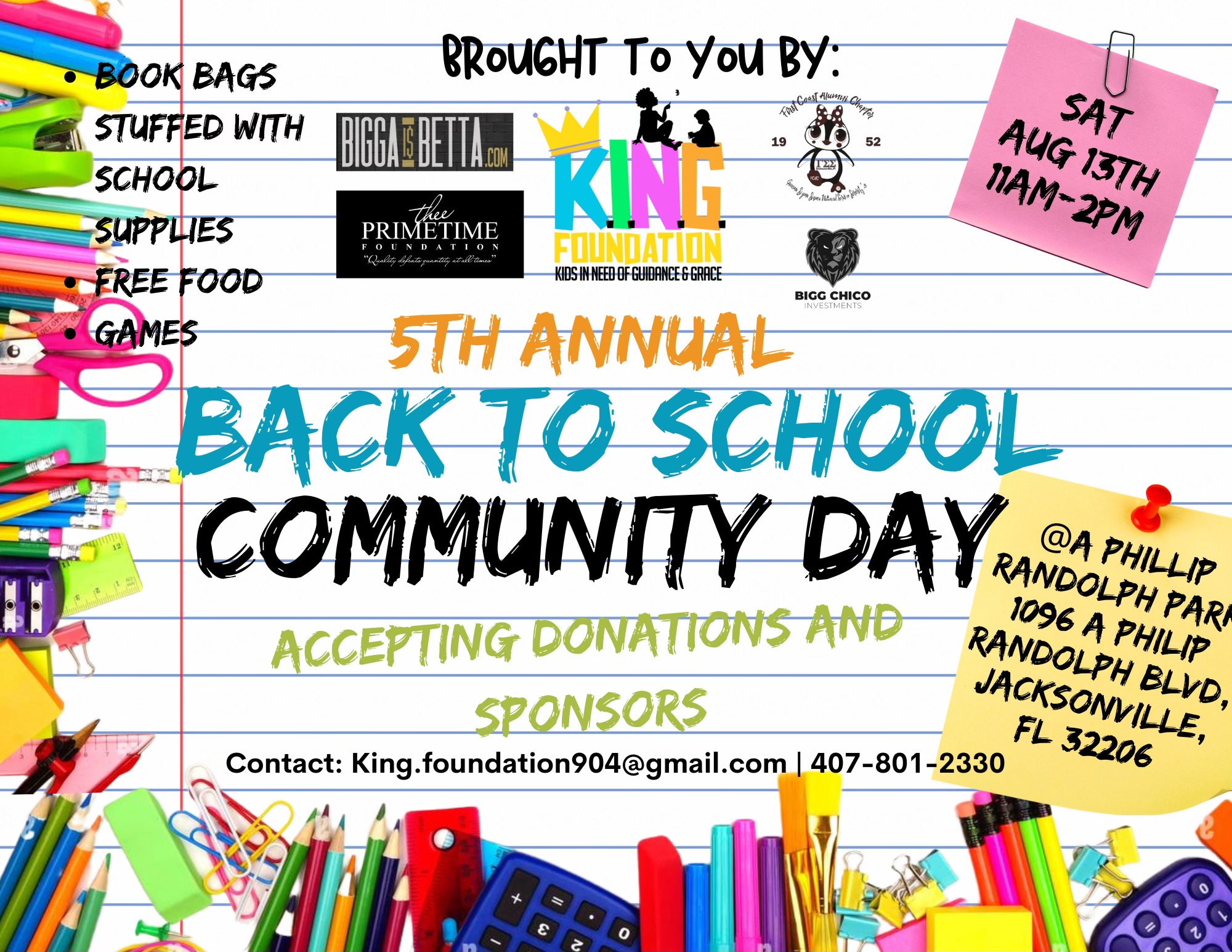 5th Annual Back To School Community Day
